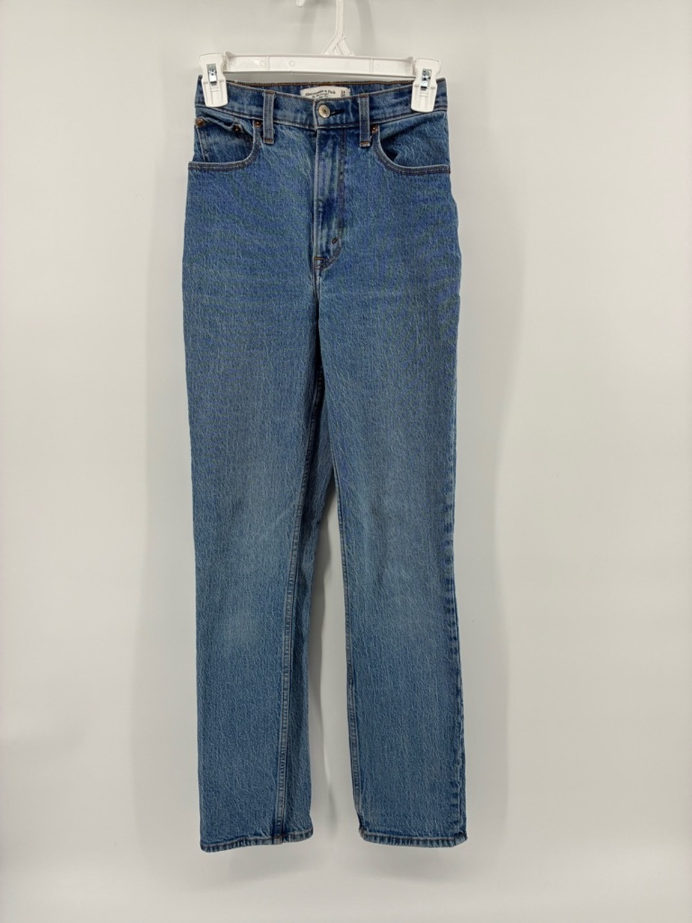 Abercrombie & Fitch The 90s Straight Ultra High Rise Jeans Denim Size 24 Classic